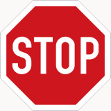 Dopravní značka P06 - "STOP", 70cm, reflexní