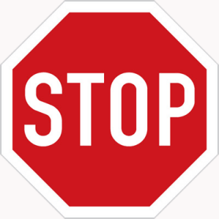 Dopravní značka P06 - "STOP", 70cm, reflexní