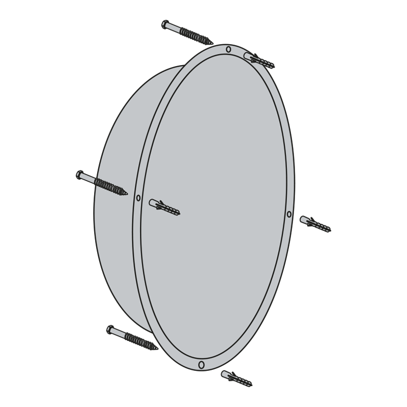 hemisférické zrcadlo HZ80x360